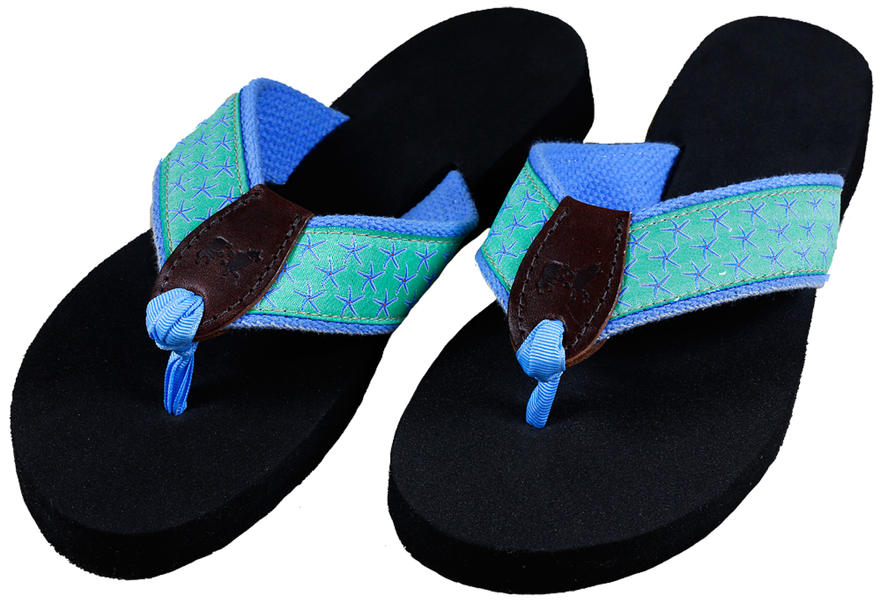 Detail Flip Flops With Starfish Nomer 16