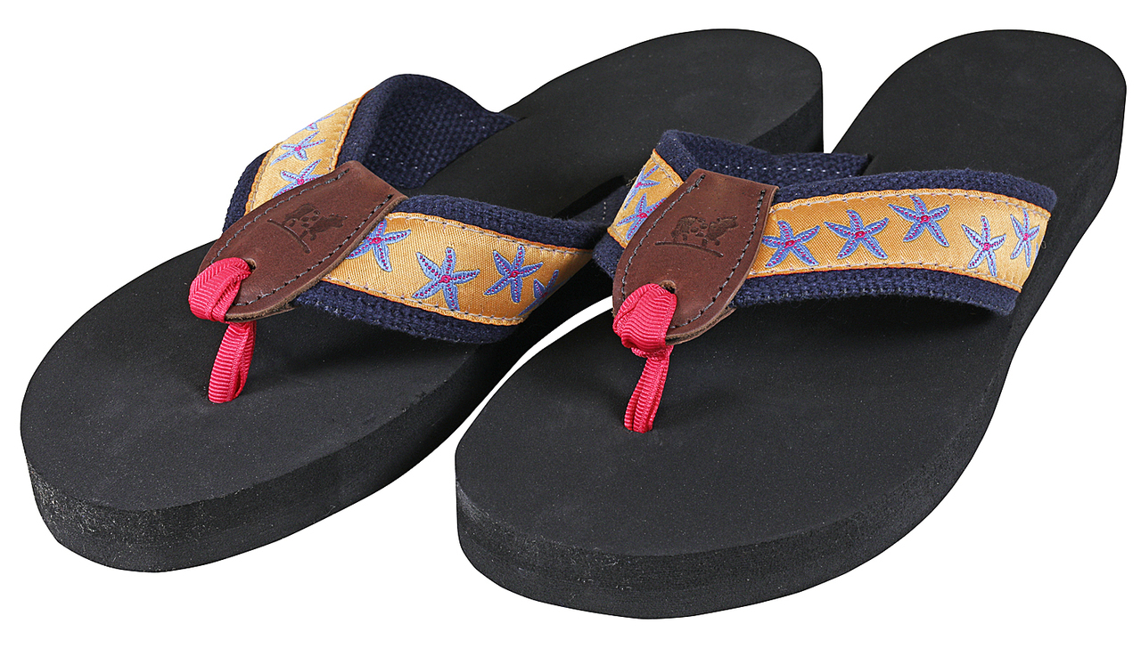 Detail Flip Flops With Starfish Nomer 18