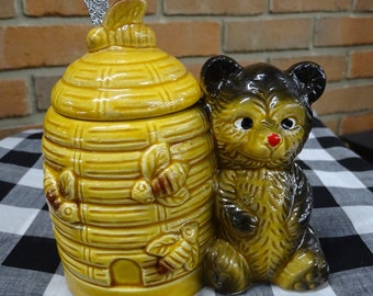 Detail Floral Bear Honey Pot Nomer 25