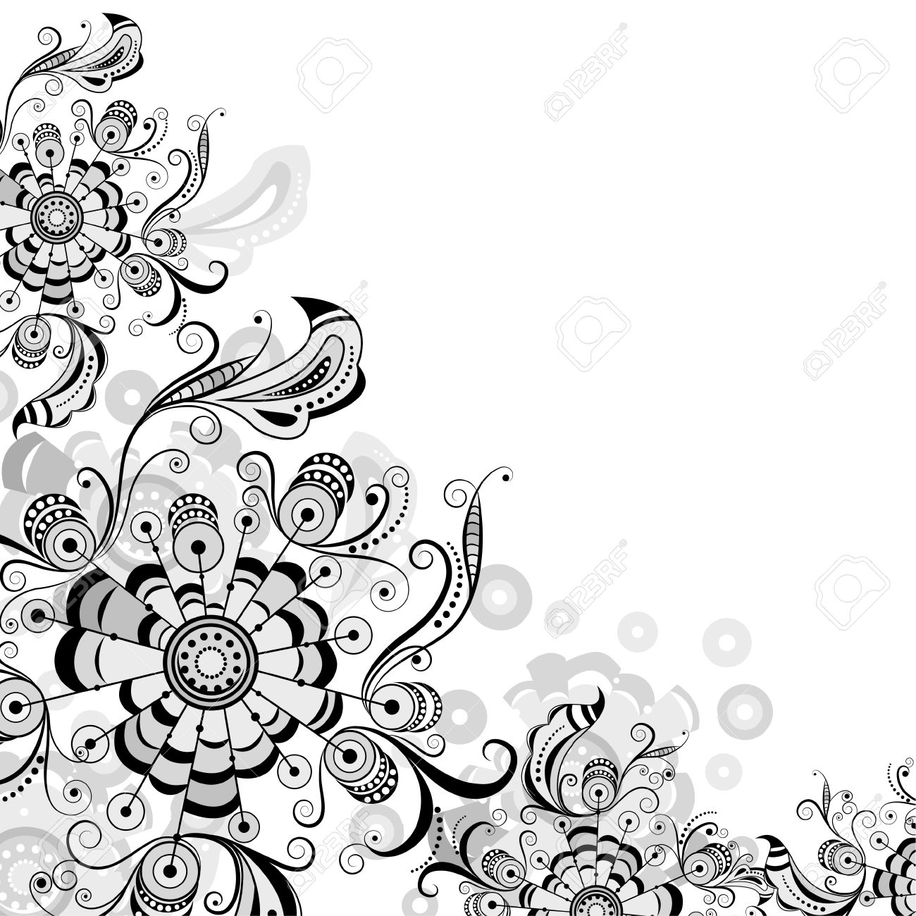 Detail Floral Design Transparent Background Nomer 17