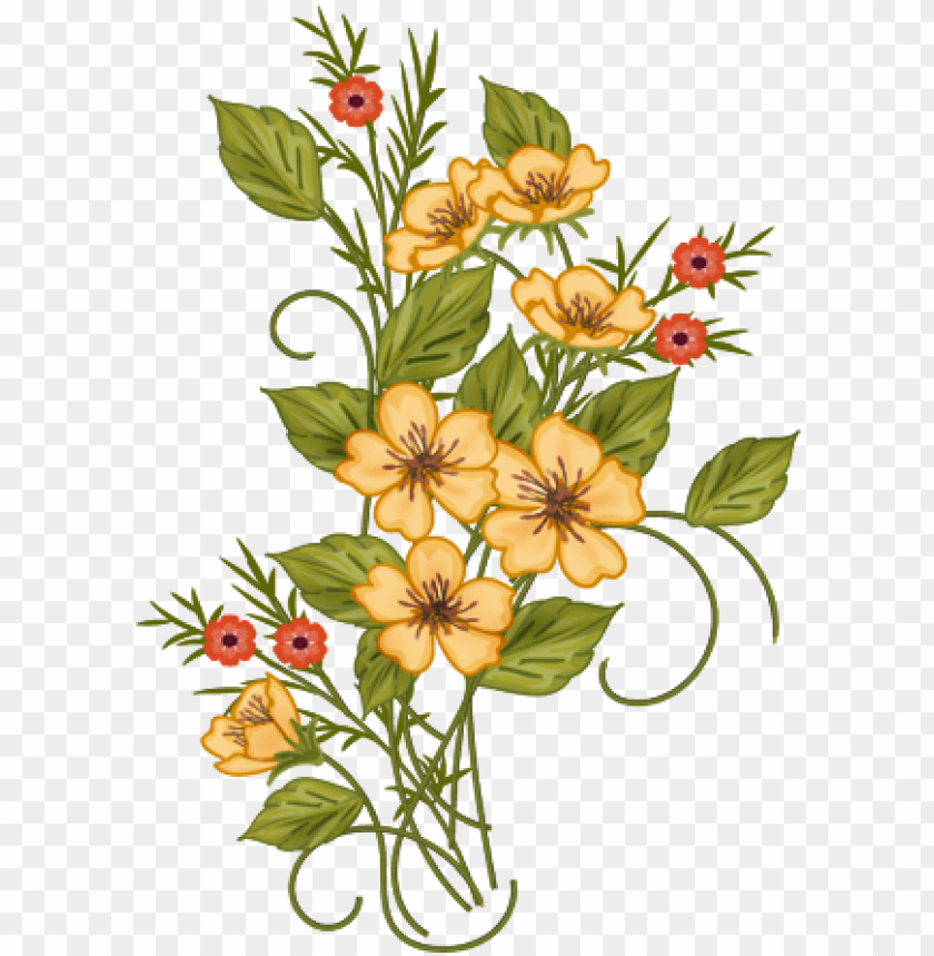 Detail Floral Flowers Png Nomer 8