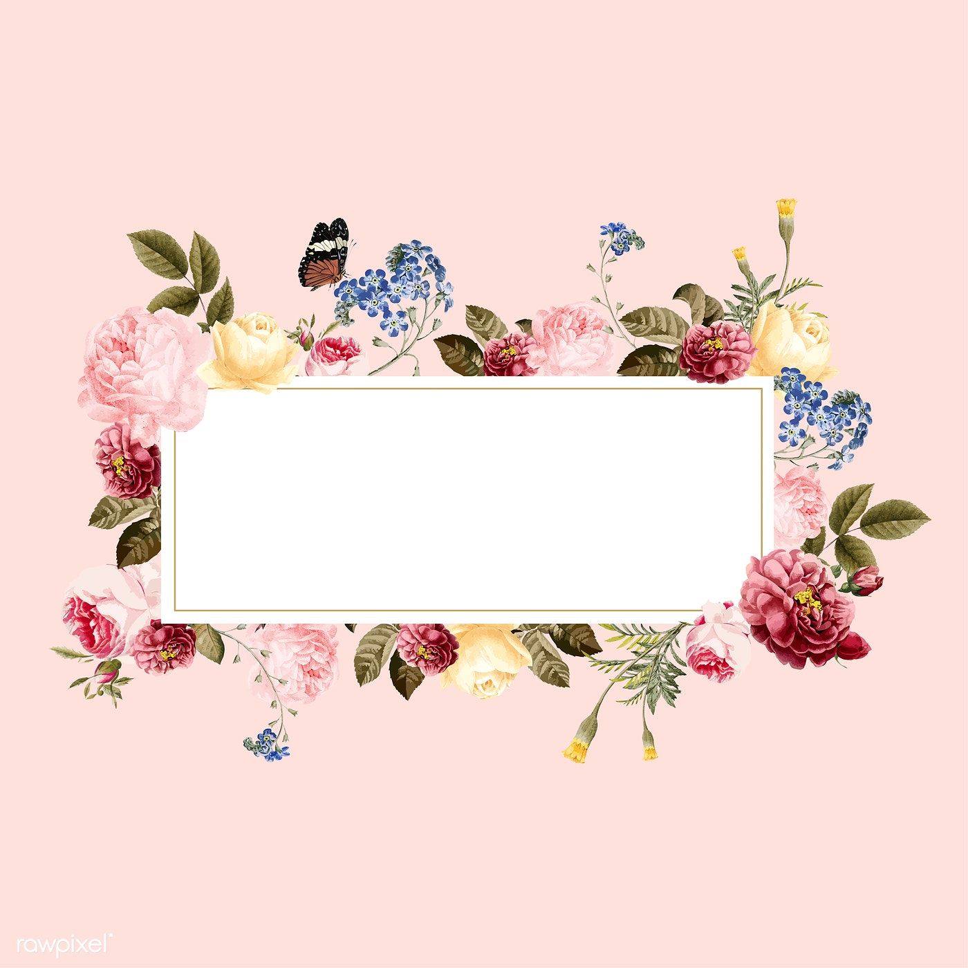 Download Floral Frame Nomer 14