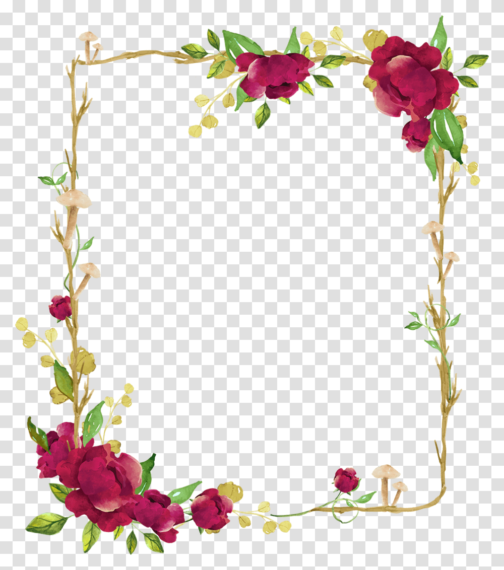 Detail Floral Frame Nomer 55
