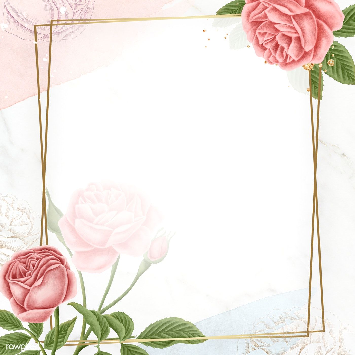 Detail Floral Frame Background Nomer 11