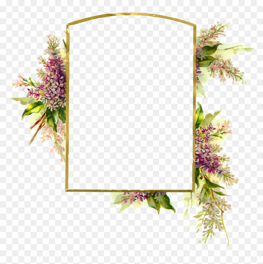 Detail Floral Frame Hd Nomer 29