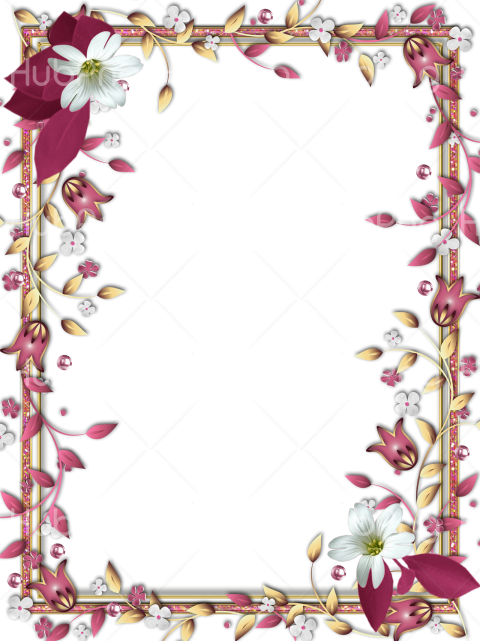 Detail Floral Frame Hd Nomer 39