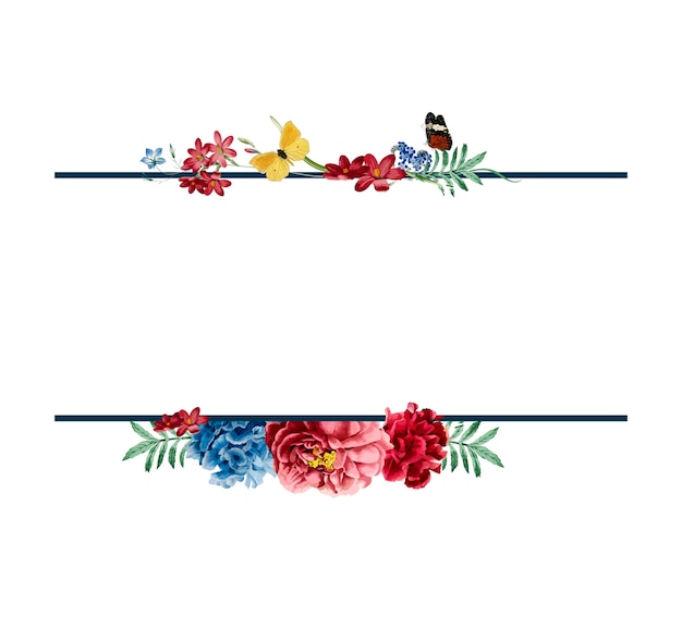 Detail Floral Frame Logo Olshop Kosong Nomer 56