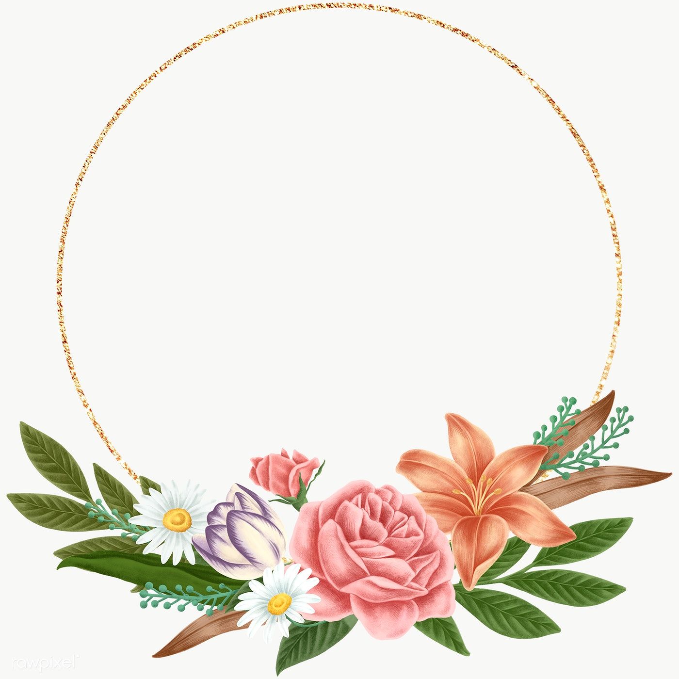 Detail Floral Frame Png Hd Nomer 6