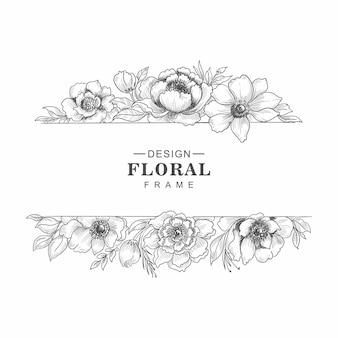 Detail Floral Frame Vector Free Download Nomer 2