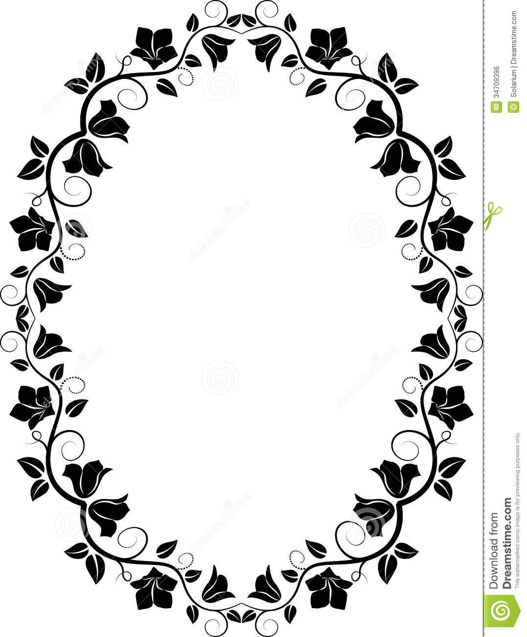 Detail Floral Frame Vector Free Download Nomer 12