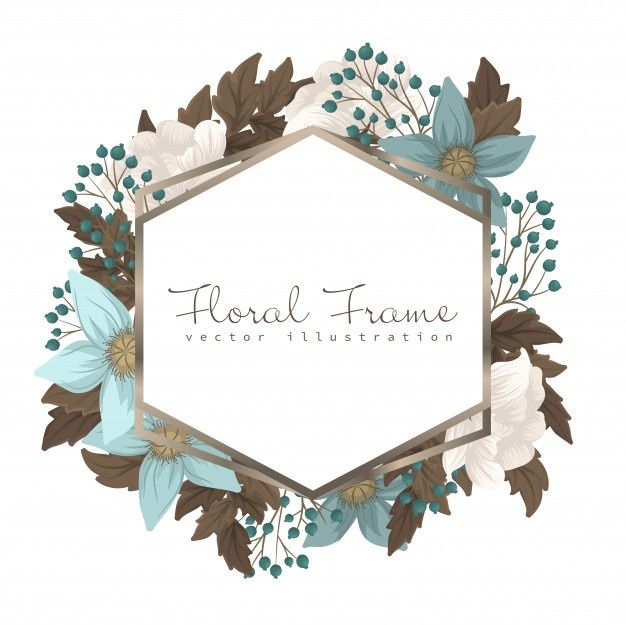 Detail Floral Frame Vector Free Download Nomer 31