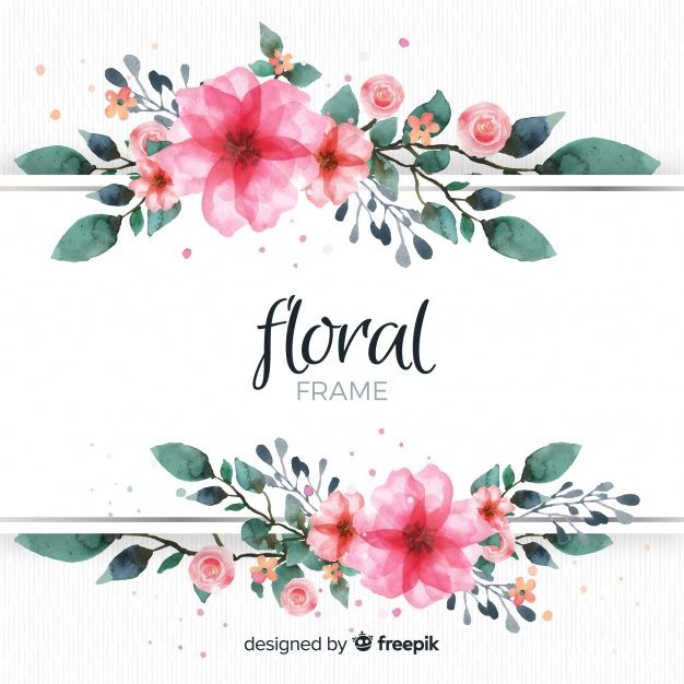 Detail Floral Frame Vector Free Download Nomer 33