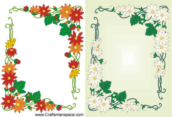 Detail Floral Frame Vector Free Download Nomer 42