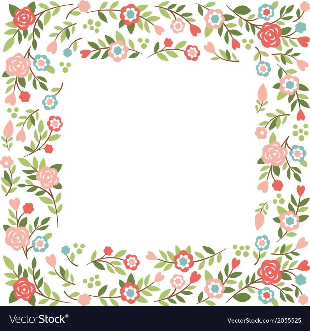 Detail Floral Frames Nomer 21