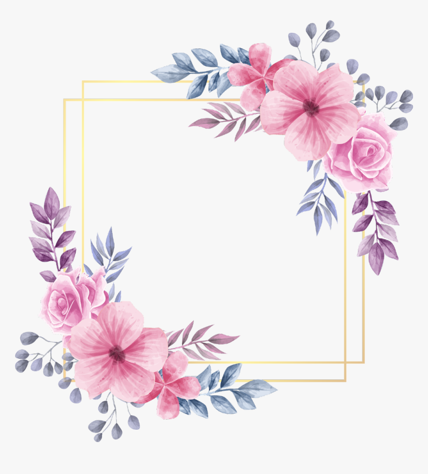 Detail Floral Frames Nomer 29