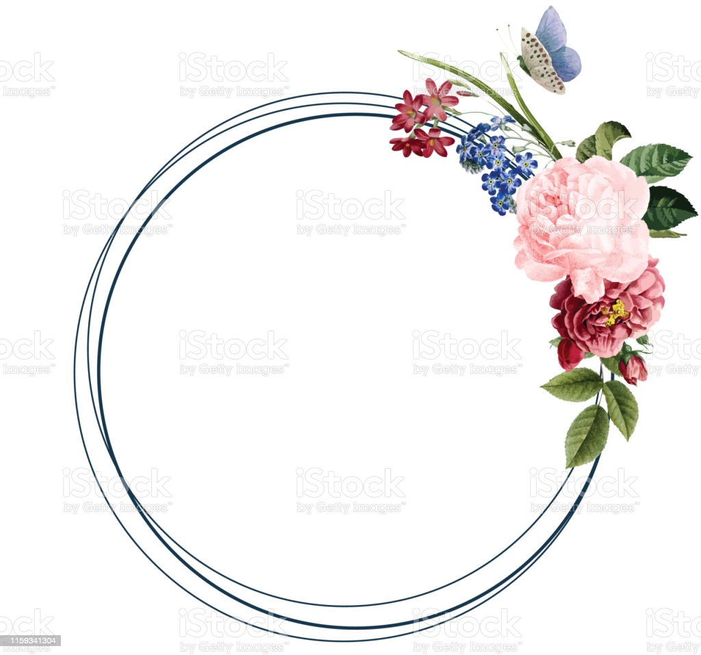 Detail Floral Frames Nomer 32