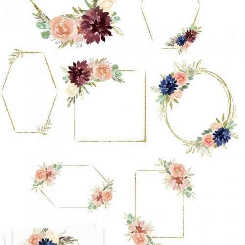 Detail Floral Frames Nomer 42