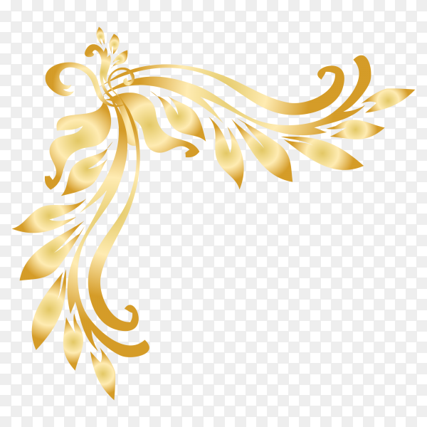 Detail Floral Gold Png Nomer 9