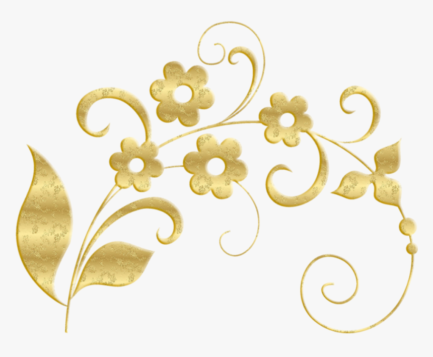 Detail Floral Gold Png Nomer 13