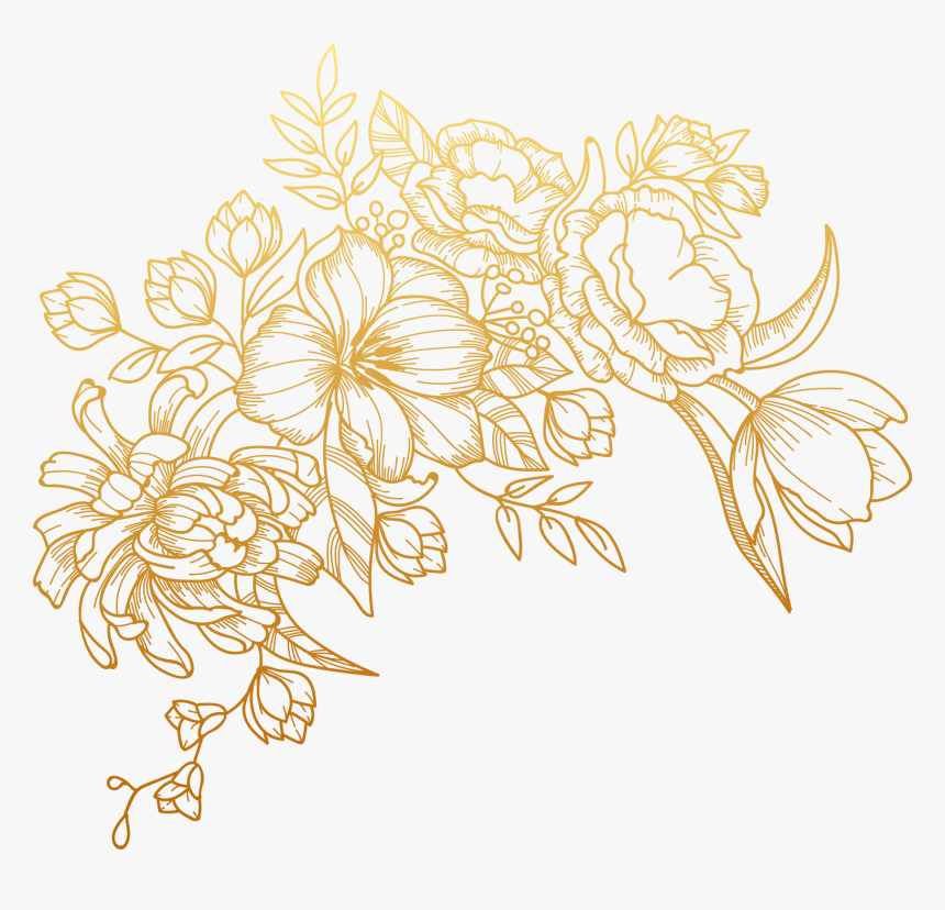 Detail Floral Gold Png Nomer 16