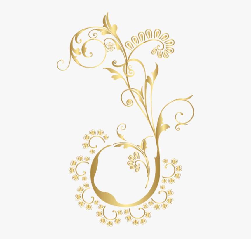 Detail Floral Gold Png Nomer 18