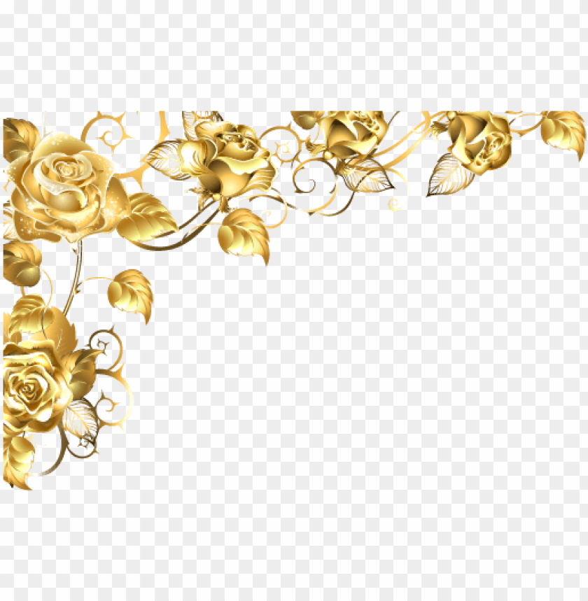 Detail Floral Gold Png Nomer 19