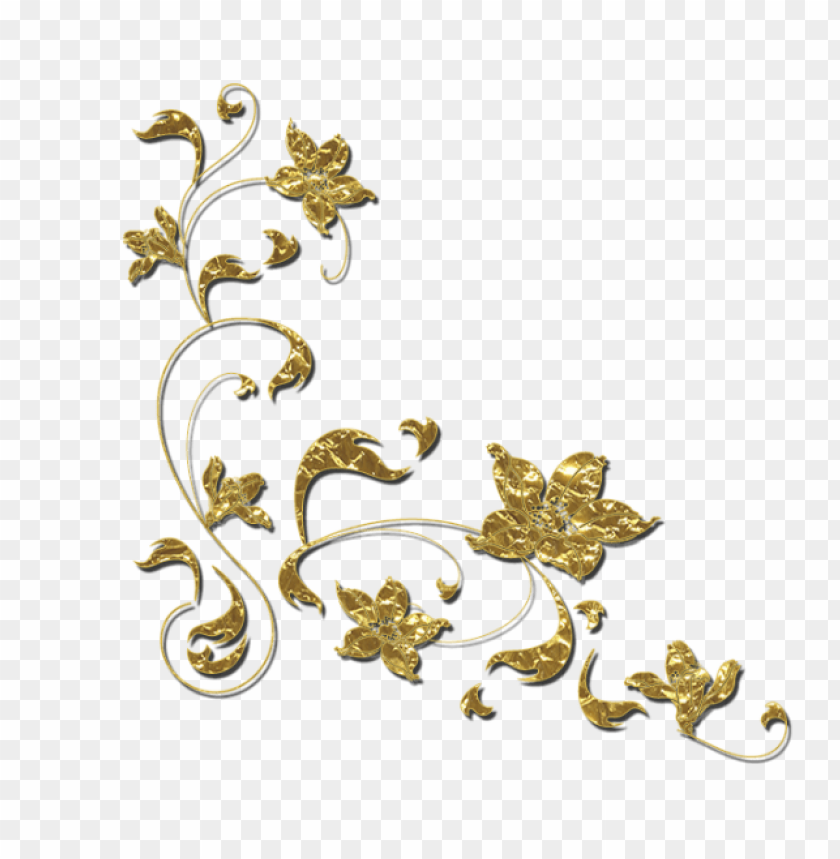 Detail Floral Gold Png Nomer 23