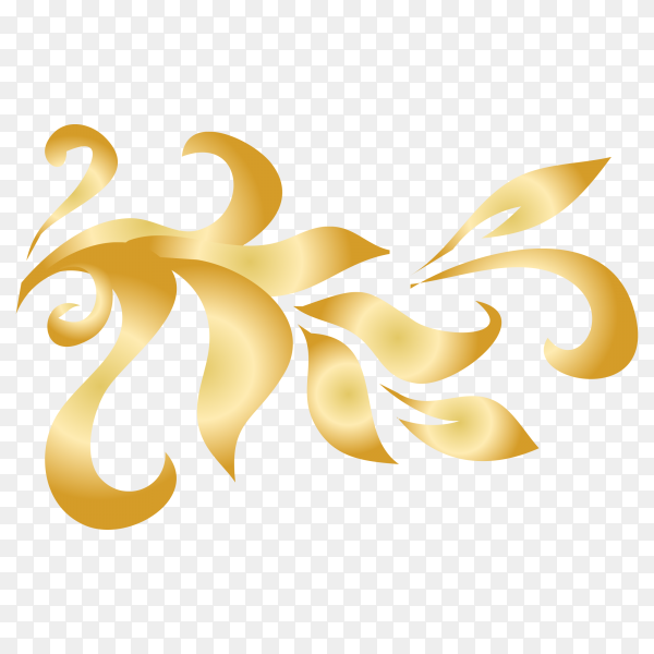 Detail Floral Gold Png Nomer 24