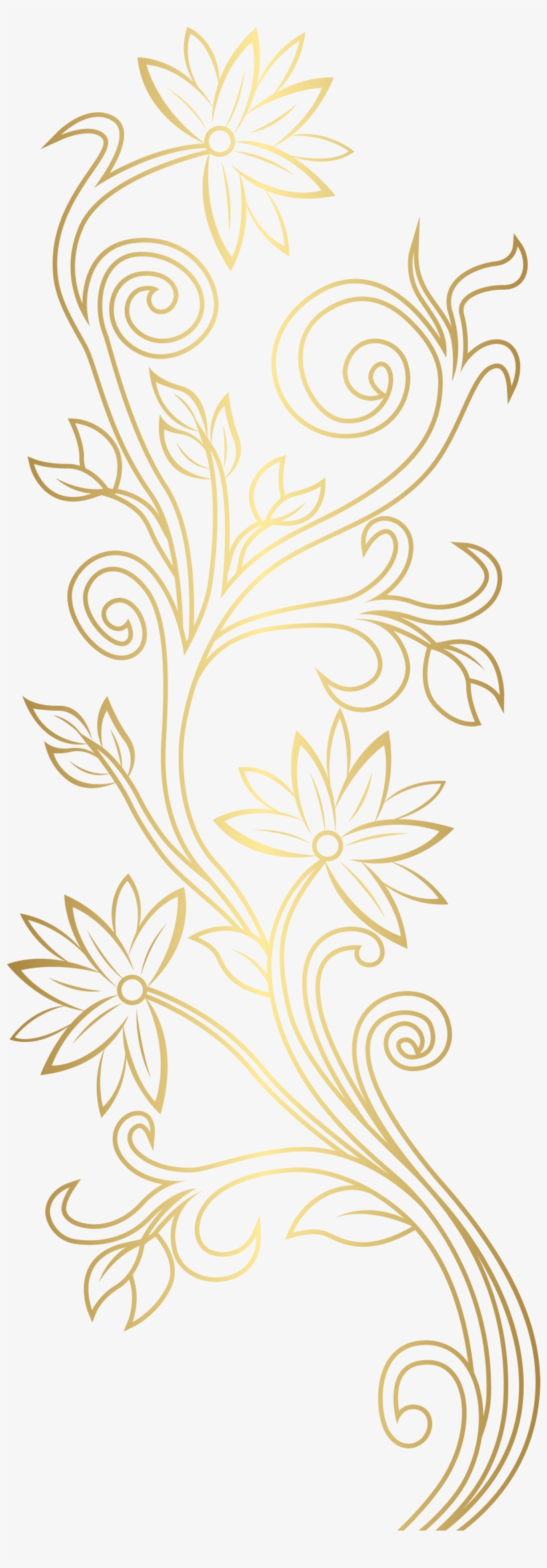 Detail Floral Gold Png Nomer 30