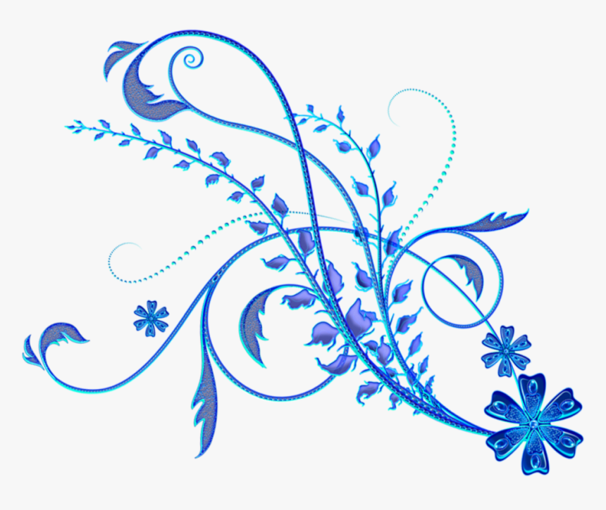 Detail Floral Ornament Corner Png Nomer 36