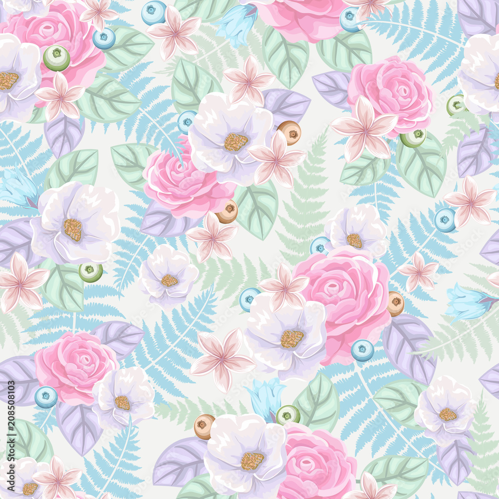 Detail Floral Pastel Background Nomer 34