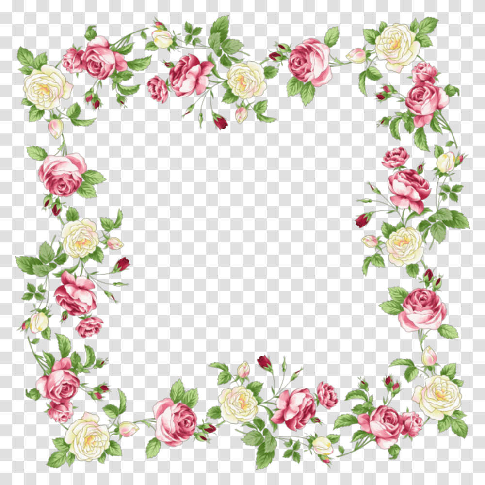 Detail Floral Pattern Border Png Nomer 28