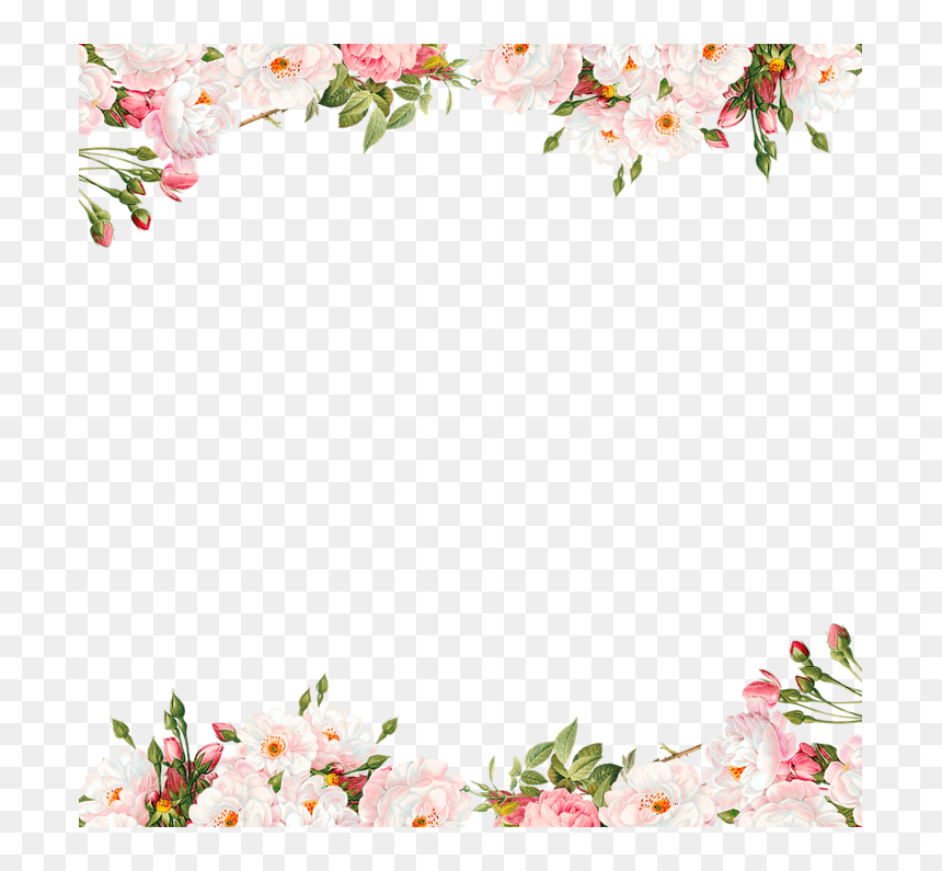 Detail Floral Pattern Border Png Nomer 41