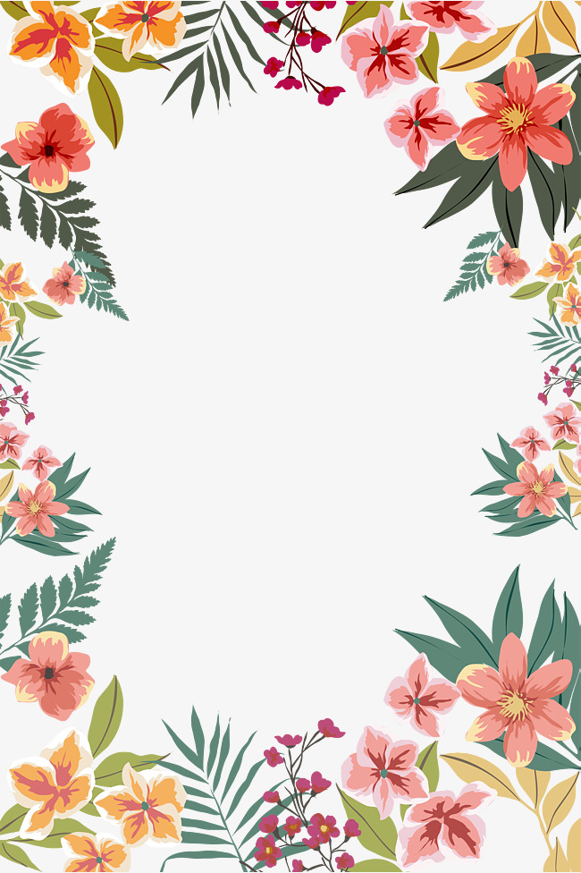 Detail Floral Pattern Border Png Nomer 9