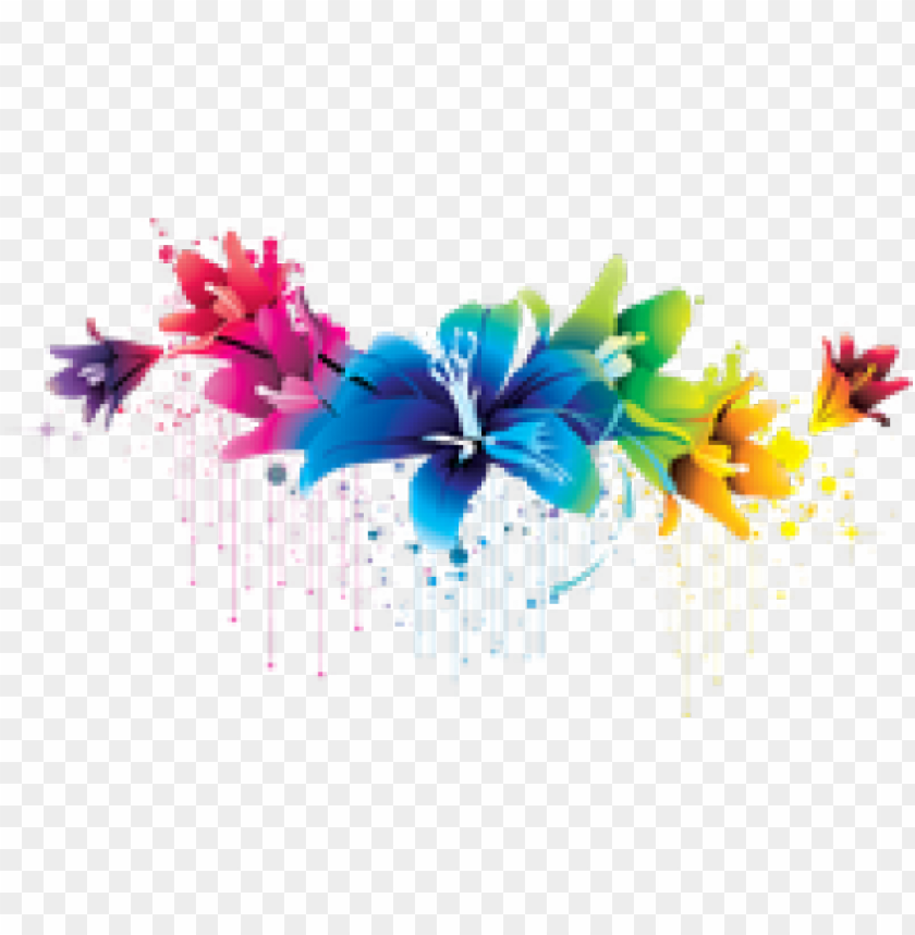 Detail Floral Vector Transparent Png Nomer 11