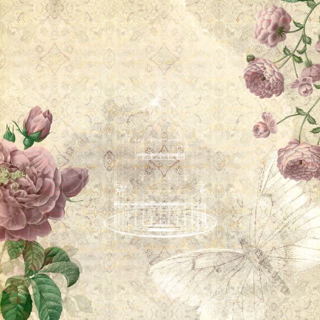 Detail Floral Vintage Background Nomer 16