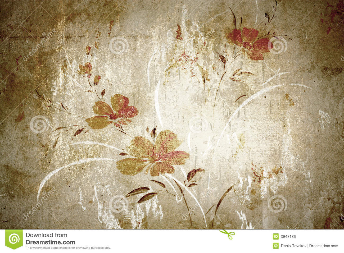 Detail Floral Vintage Background Nomer 45