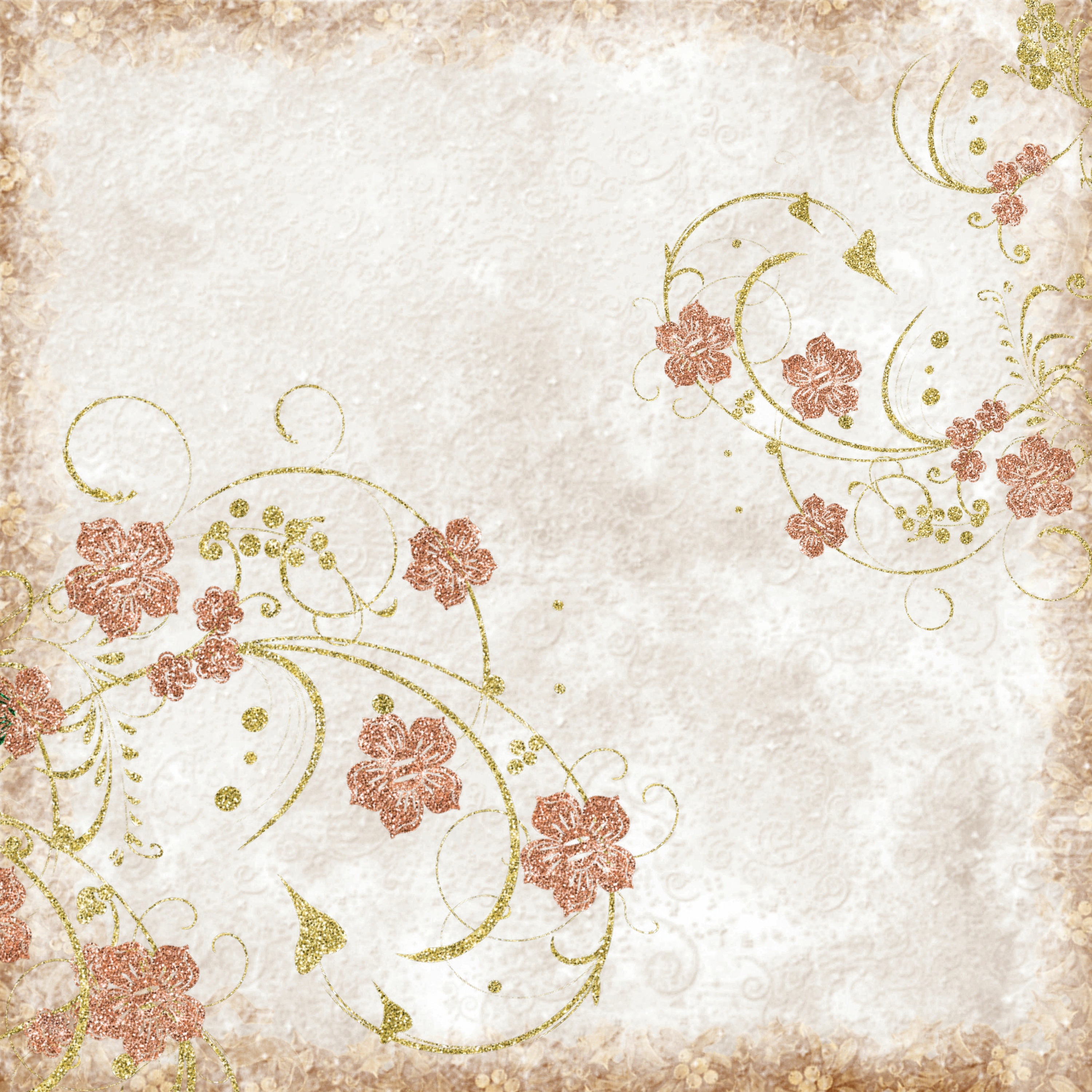 Detail Floral Vintage Background Nomer 54