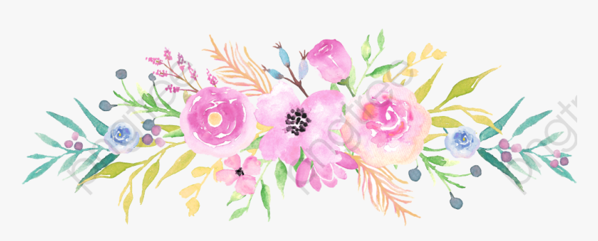 Detail Floral Watercolor Png Nomer 15