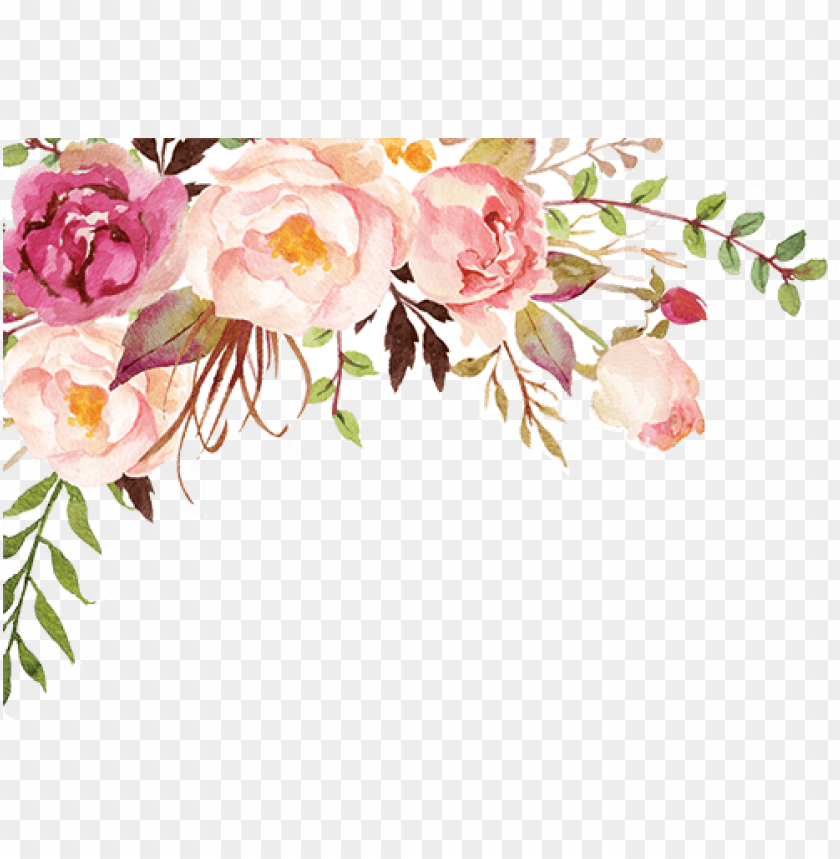 Detail Floral Watercolor Png Nomer 3