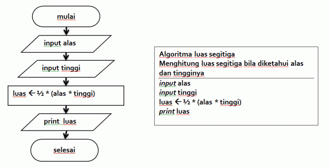 Detail Flowchart Luas Lingkaran Nomer 23