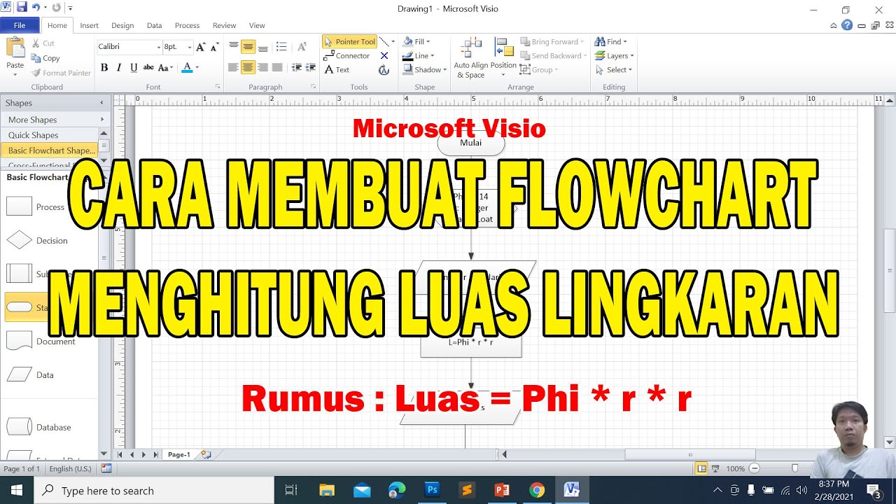 Detail Flowchart Luas Lingkaran Nomer 46
