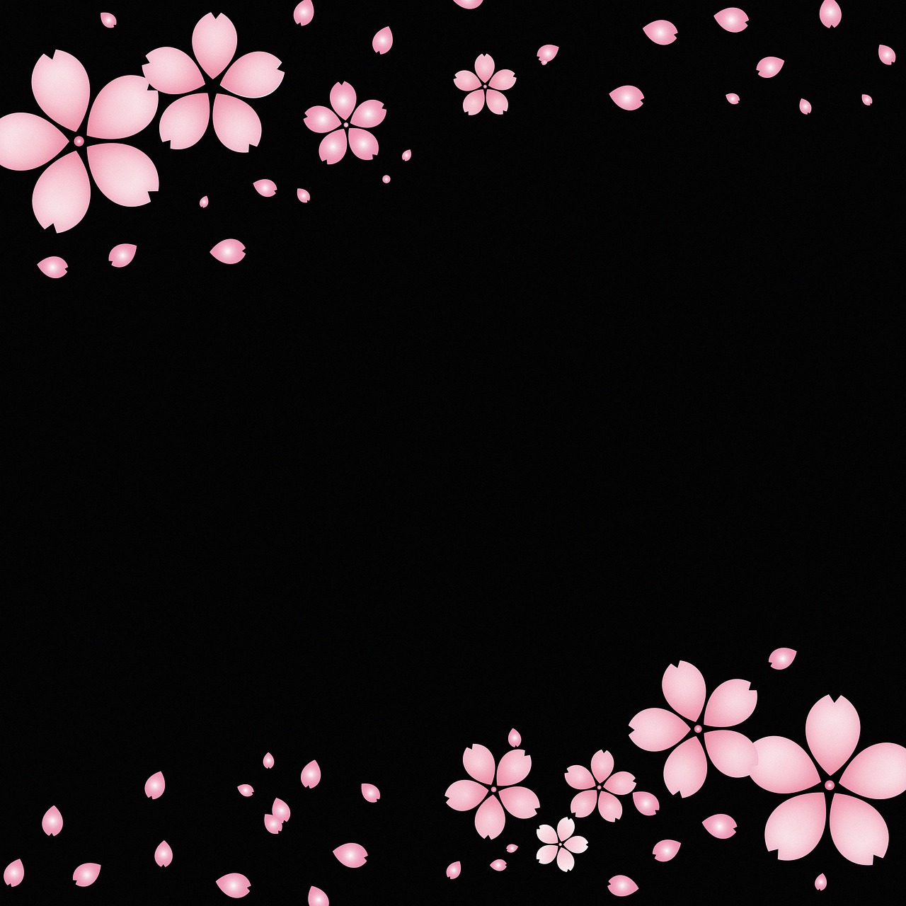 Detail Flower Background Black Nomer 30