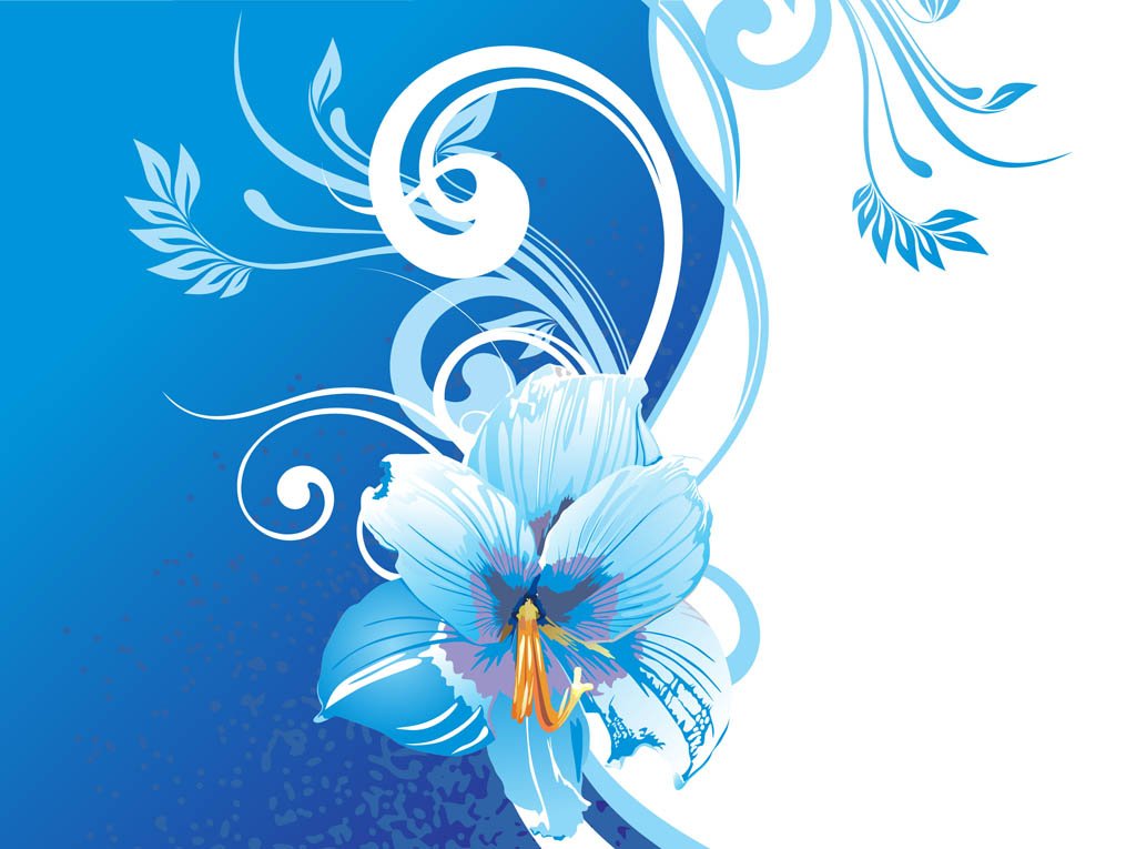 Detail Flower Background Blue Nomer 36