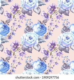 Detail Flower Background Blue Nomer 46