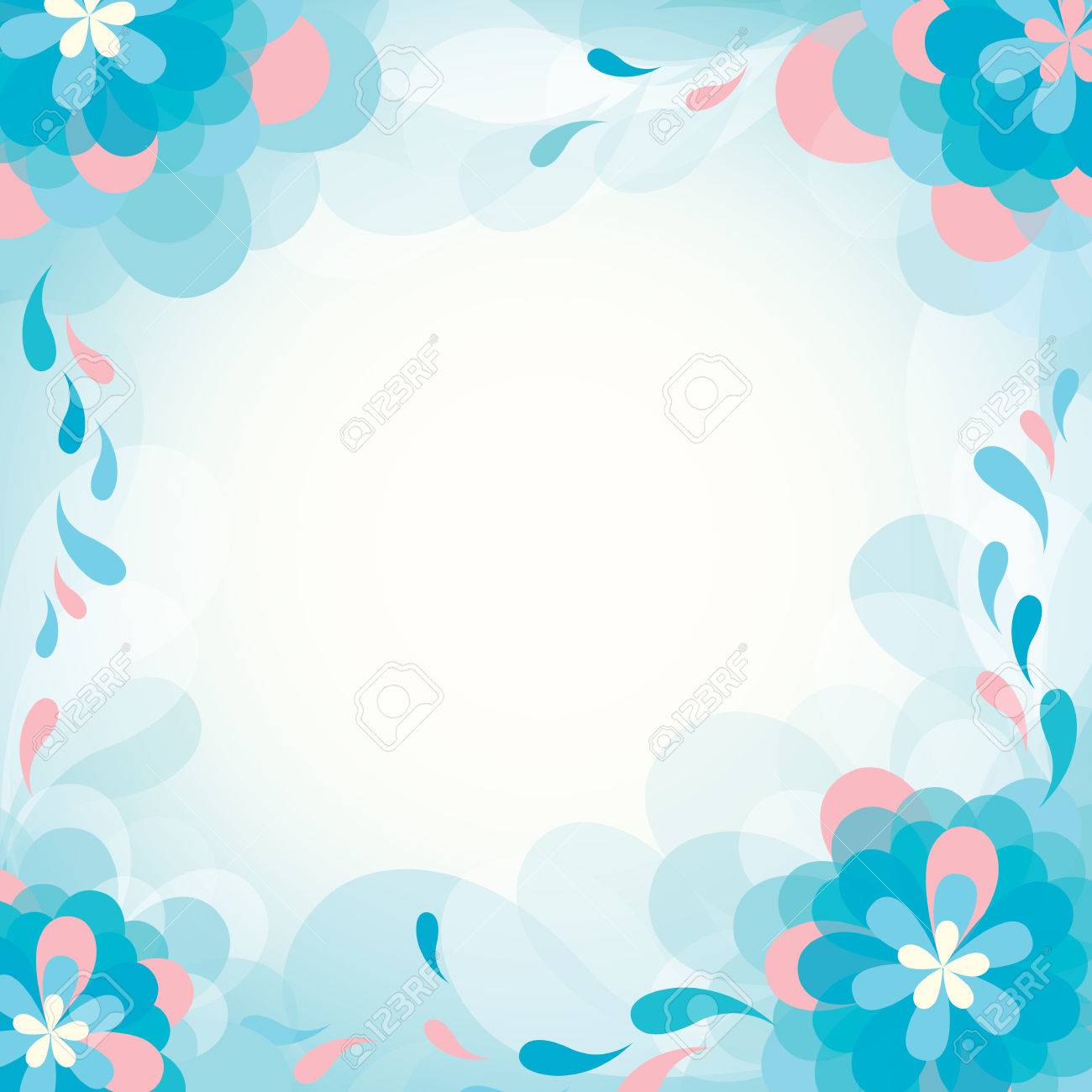 Detail Flower Background Blue Nomer 55