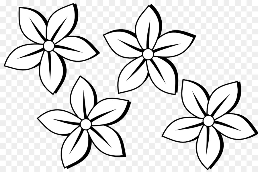 Detail Flower Black And White Png Nomer 44