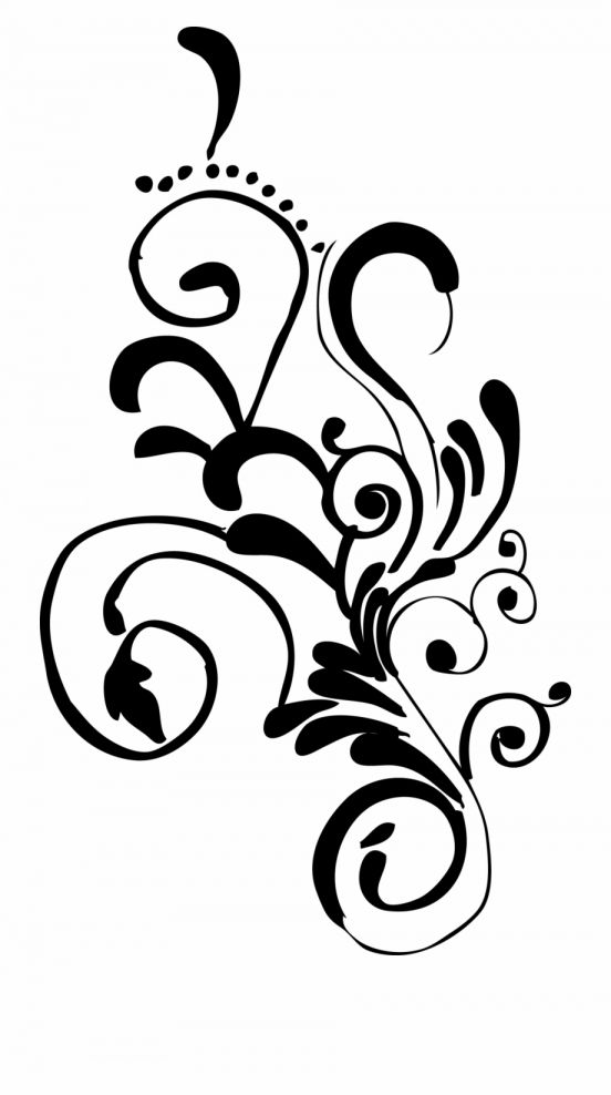 Detail Flower Black And White Png Nomer 50