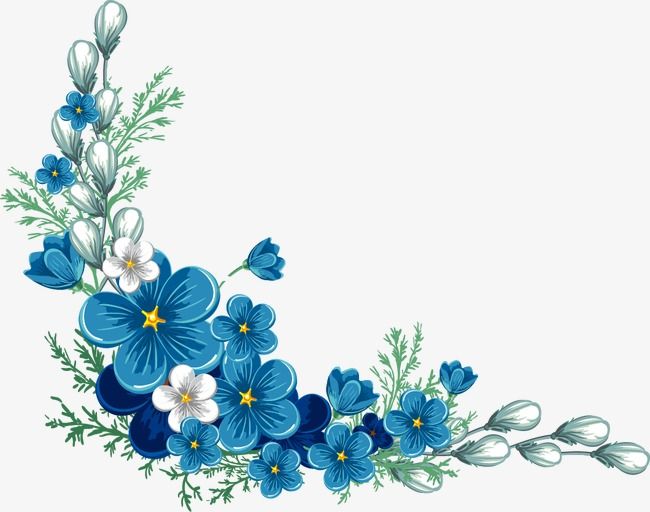 Flower Blue Png - KibrisPDR