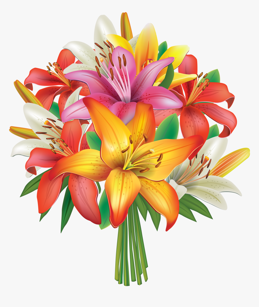 Detail Flower Bouquet Clipart Nomer 7